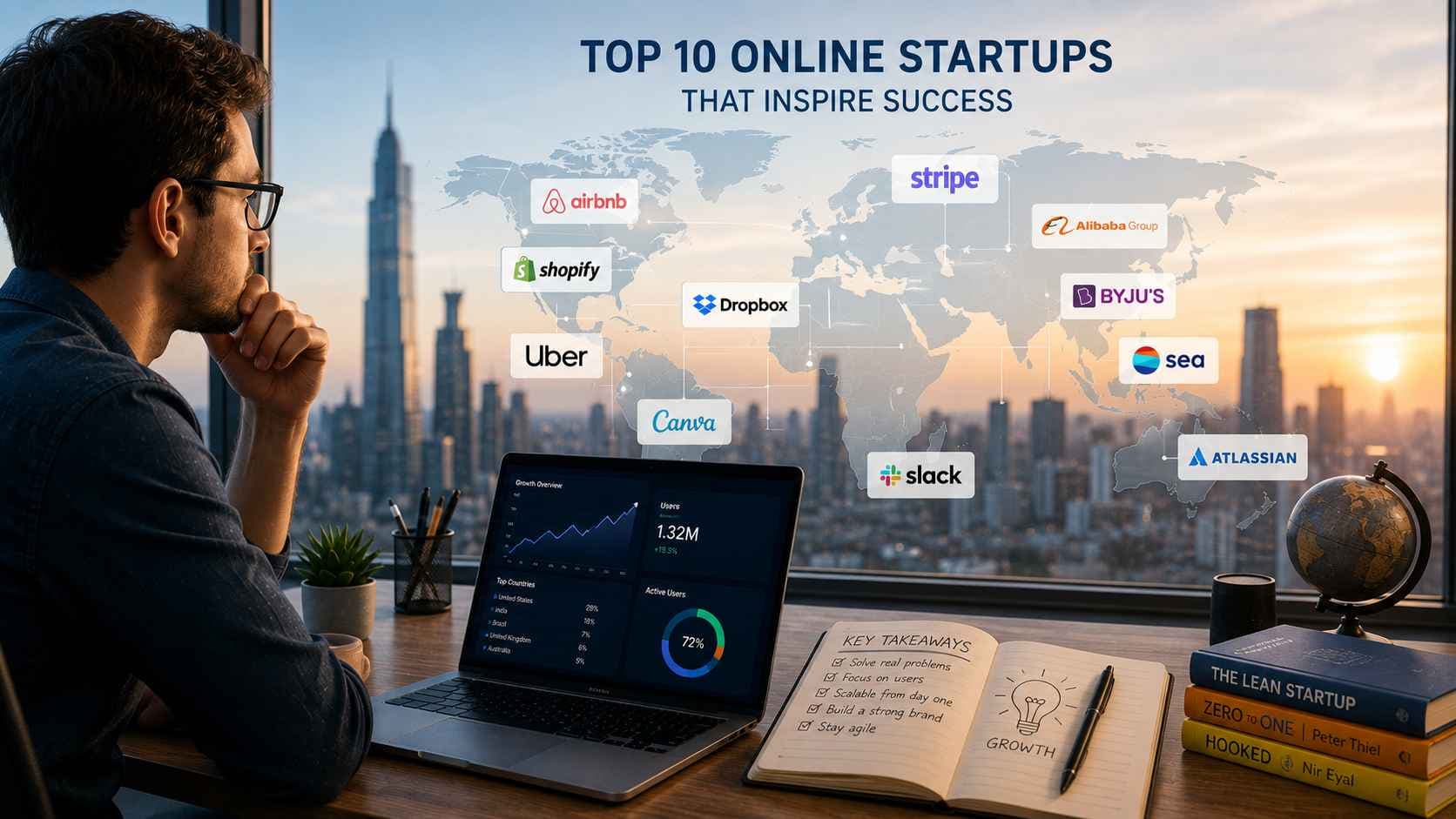 Top 10 Successful Online Startups Across The Globe To Take Inspiration